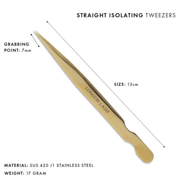 Straight isolating tweezers