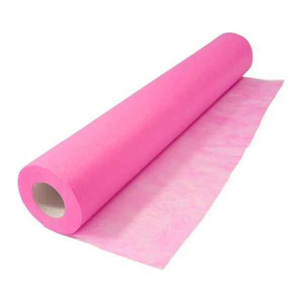 Flizelīns rullī perforēts 60cm x 80m rozā krāsā